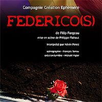Federico(s) de Filip Forgeau, interprété par Kevin Perez de la Cie Création Ephémère. Le vendredi 25 mars 2016 à Montauban. Tarn-et-Garonne.  21H00